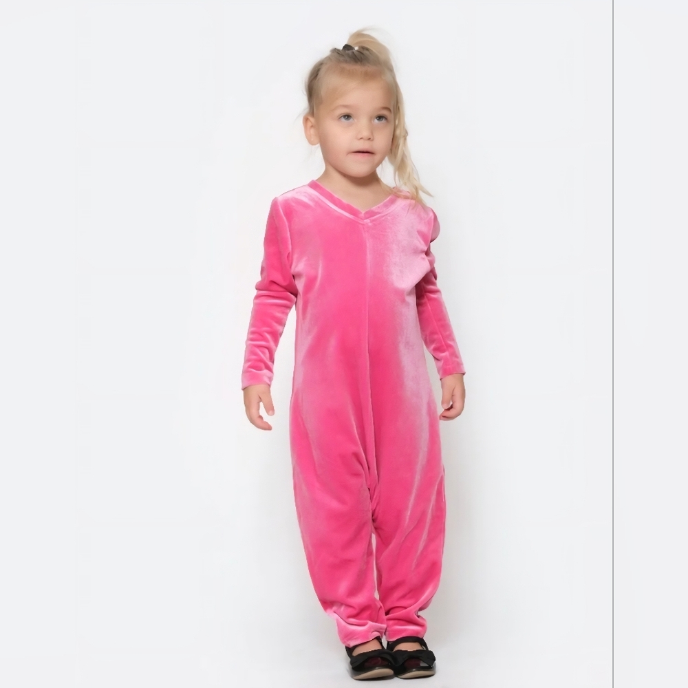Birds Papaya x Smash + Tess Very Velvet Jumpsuit in Magenta - Size 3T